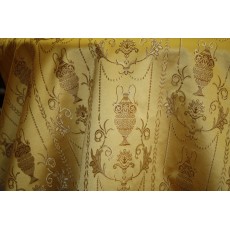Jacquard Roma collection, Color Gold, Fabric sold By the Yards, 58 